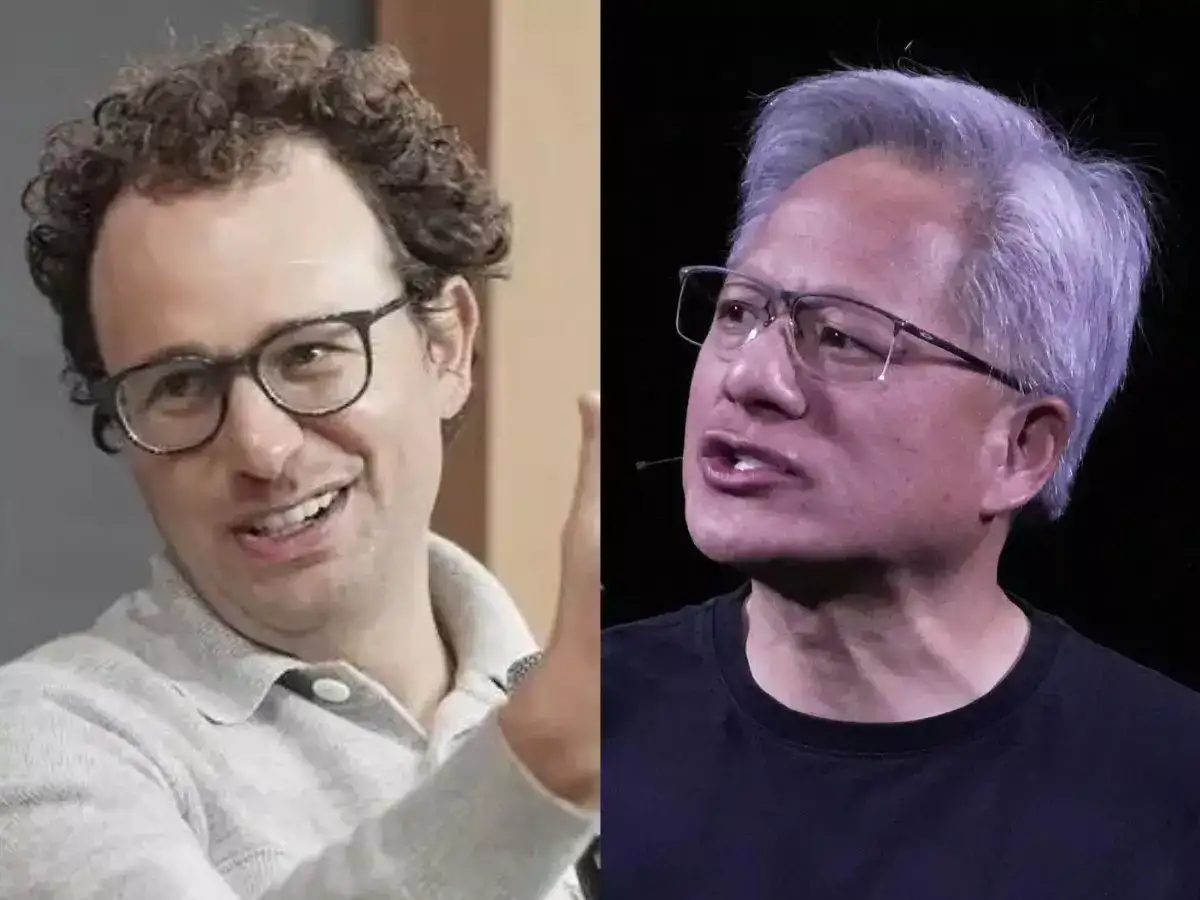 Anthropic CEO Dario Amodei and Nvidia CEO Jensen Huang